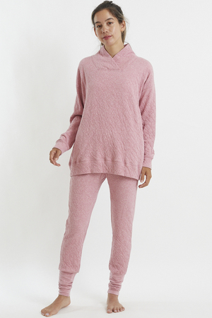 ナナデェコール/nanadecorのリラックスコットン腹巻レッグWパンツ(111000/111001)