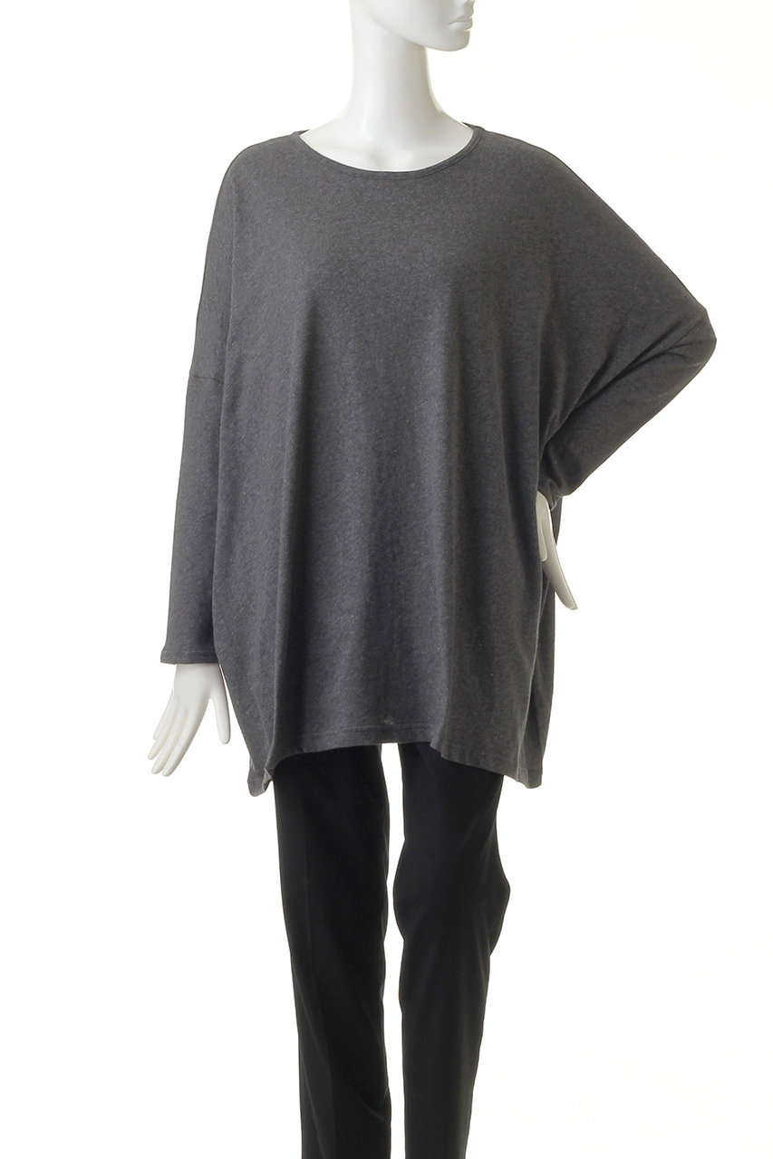 nanadecor ナイトウェア ファインニットワイドトップス ライトグレー