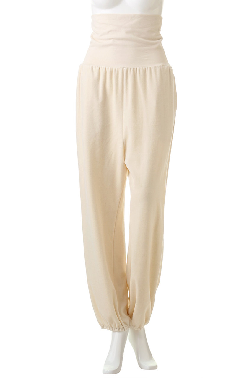 nanadecor(ナナデェコール)｜ベルベット腹巻パンツ/ナチュラル の通販