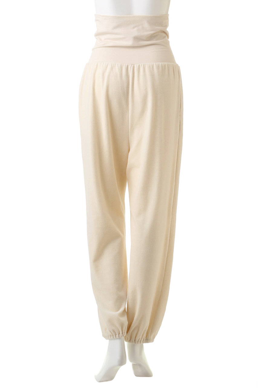 nanadecor(ナナデェコール)｜ベルベット腹巻パンツ/ナチュラル の通販