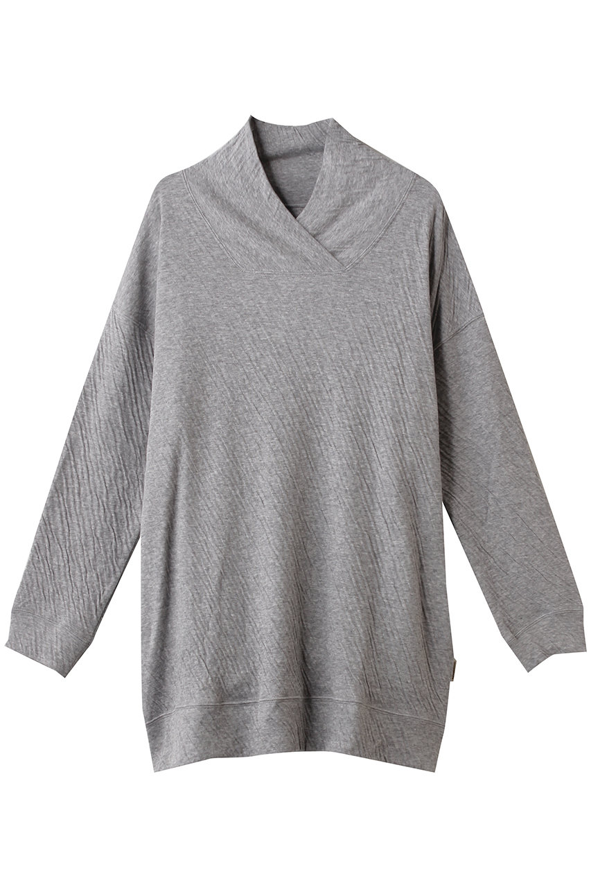 ナナデェコール/nanadecorのリラックスコットンカシュクールチュニック(グレー/N23-02T703PU)