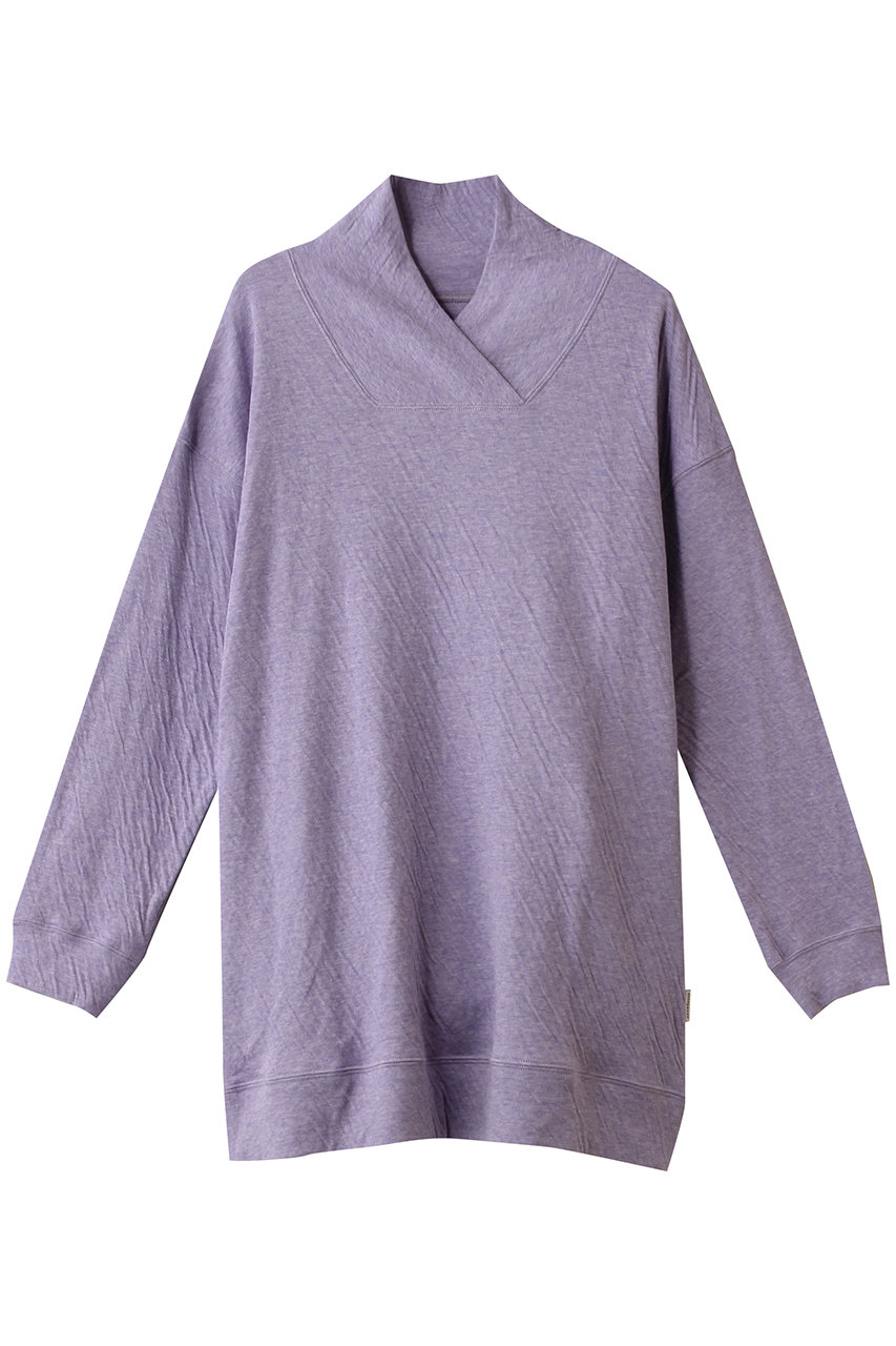 ナナデェコール/nanadecorのリラックスコットンカシュクールチュニック(パープル/N23-02T703PU)