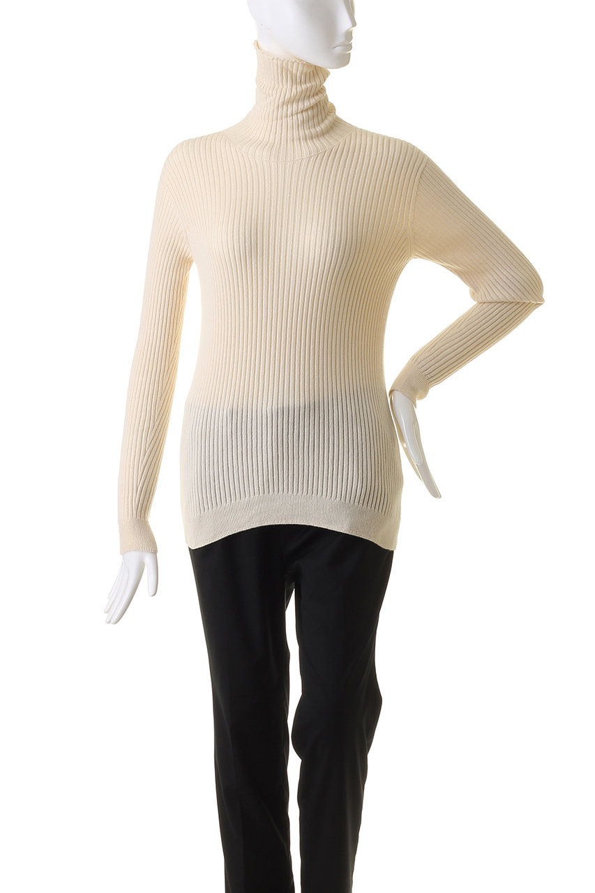 今季nanadecor コットンエアリーリブタートルネックトップス　ナチュラル 今年の新デザインも登場！】あたたかな心地よさに包まれる ふわふわ