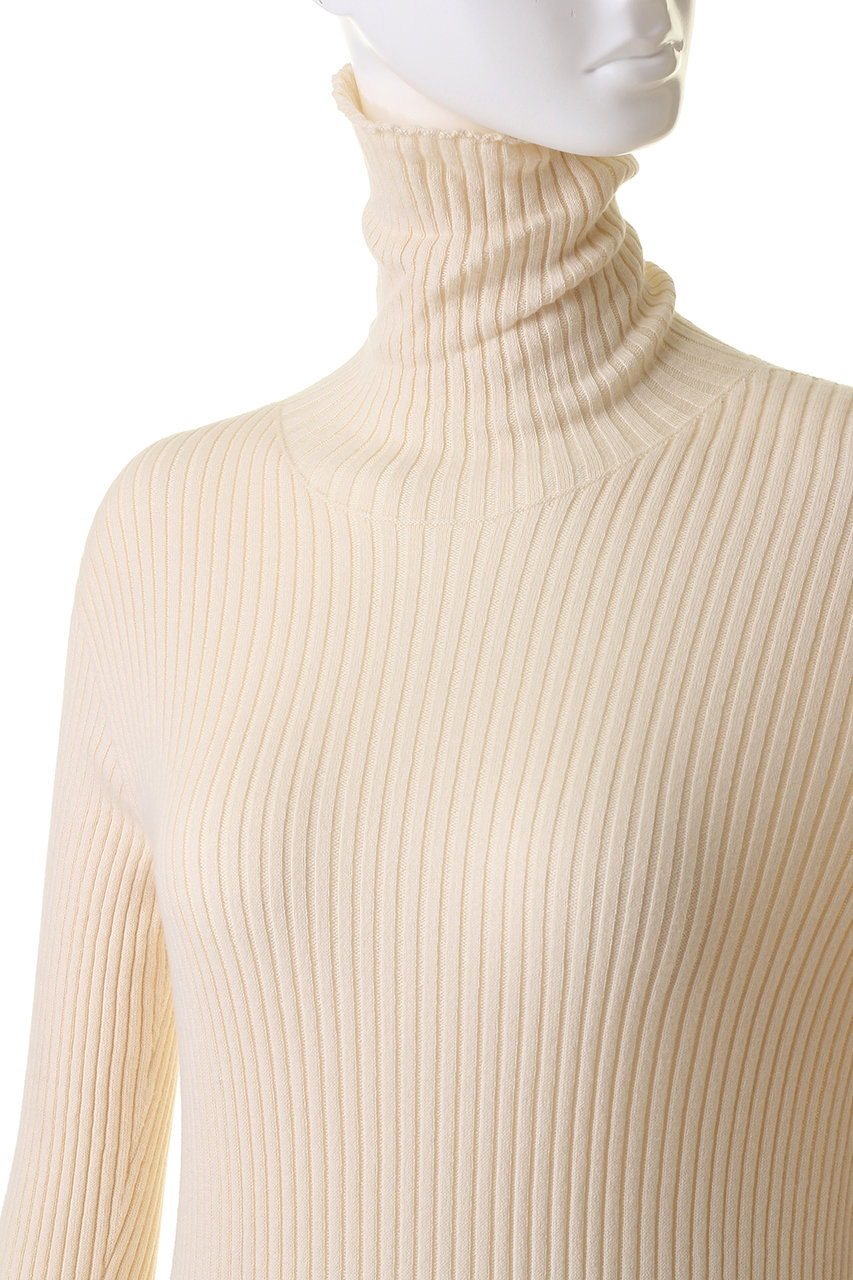 nanadecor(ナナデェコール)｜コットンエアリーリブタートル/ブラック