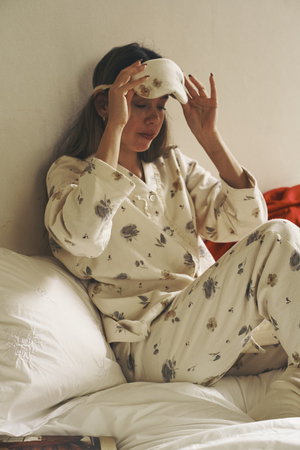 ウォーターフラワーVネックパジャマ