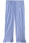 ユーカリストライプローズマリーフリルパンツ ナナデェコール/nanadecor ブルー