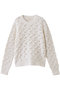 イタリア編み柄ニットプルオーバー ナナデェコール/nanadecor ホワイト