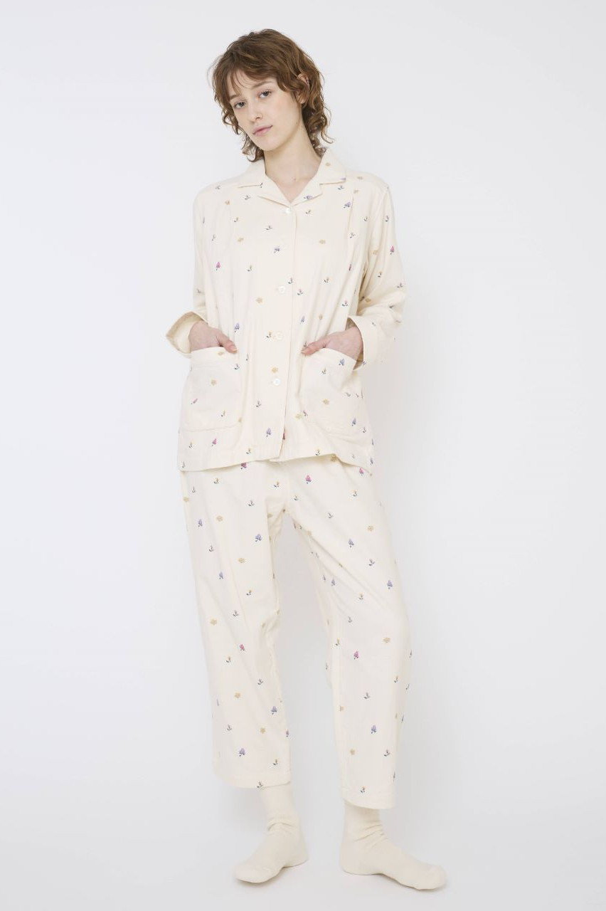 ナナデコール　ルームウェア　パジャマ nanadecor(ナナデェコール)｜イングリッシュガーデンネル襟付き