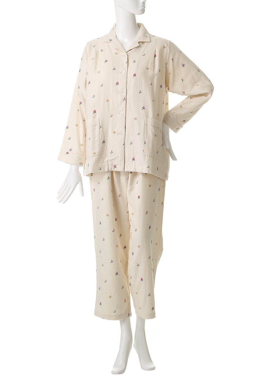 ナナデコール　ルームウェア　パジャマ オーガニックコットン プチローズパジャマ | オーガニックコットンの