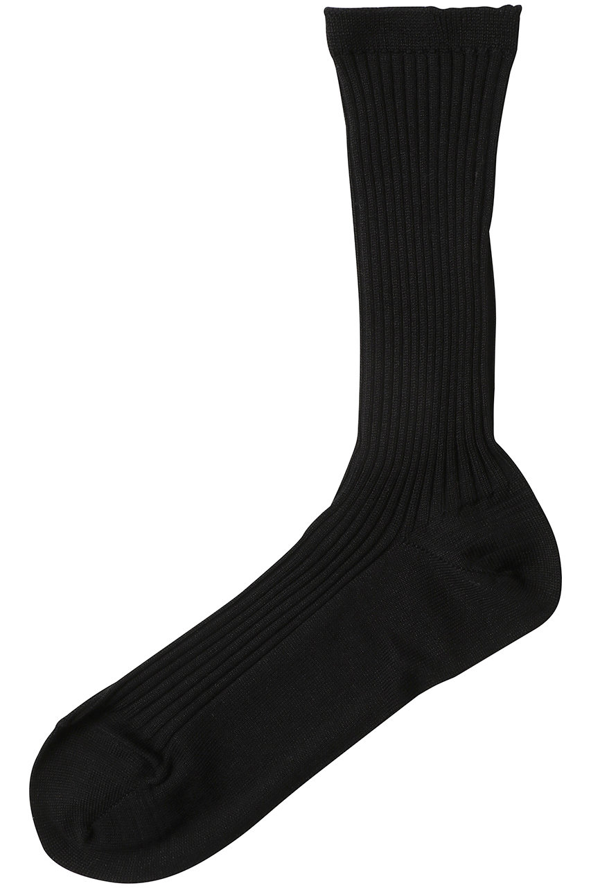 ナナデェコール/nanadecorのシルクソックス(ブラック/N25-06399BK)