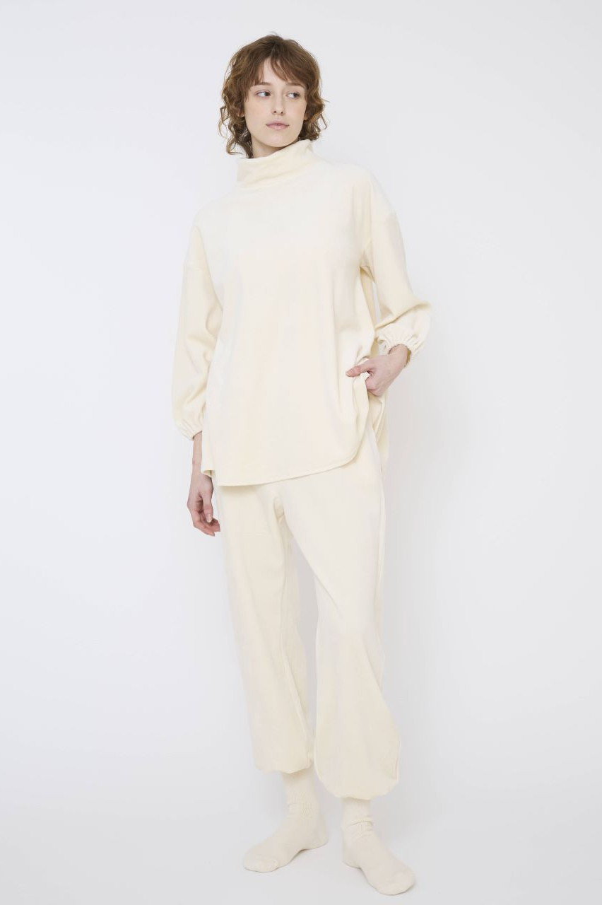 ナナデコール　ベルベットパジャマ上下 nanadecor(ナナデェコール)｜コットンベロアハイネックトップス