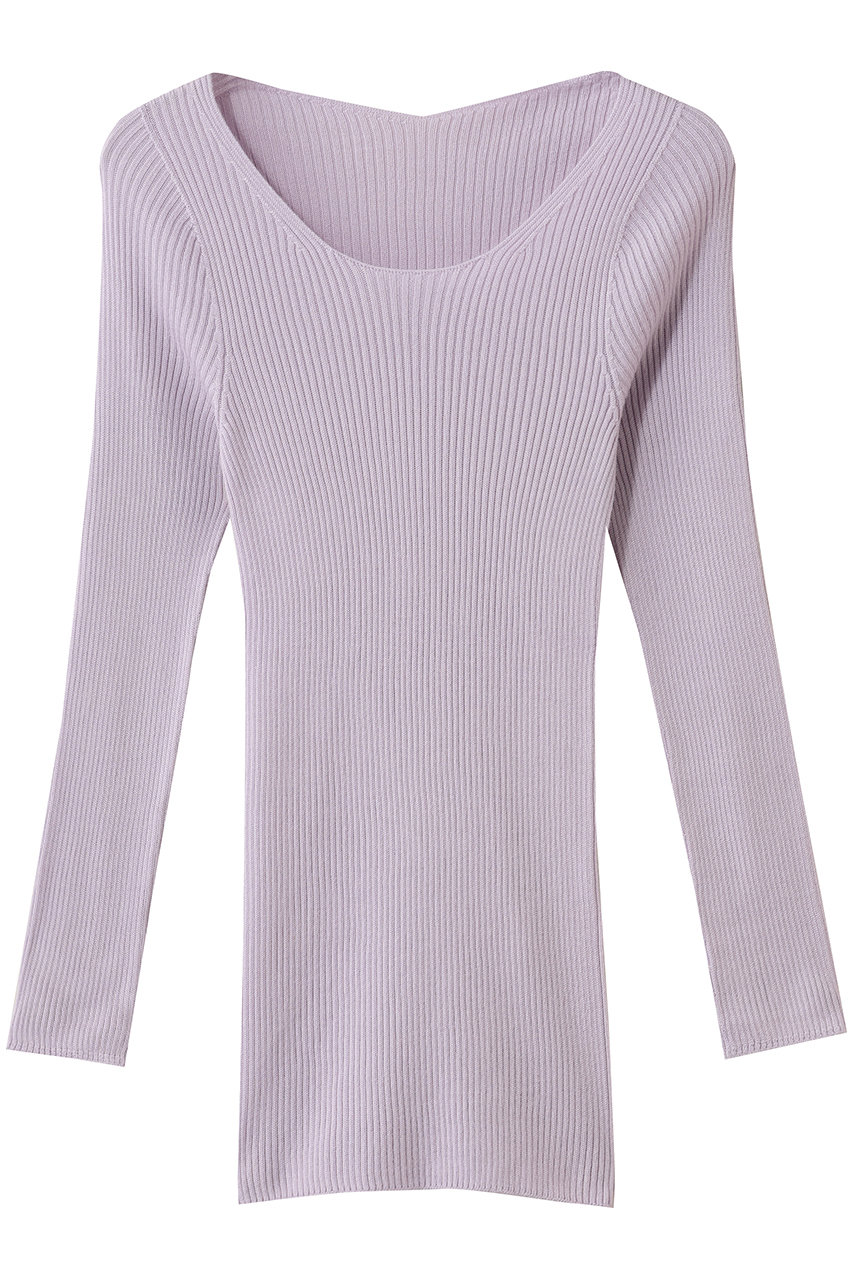 ナナデェコール/nanadecorのシルクエアリートップス(ラベンダー/N25-04T372BW)