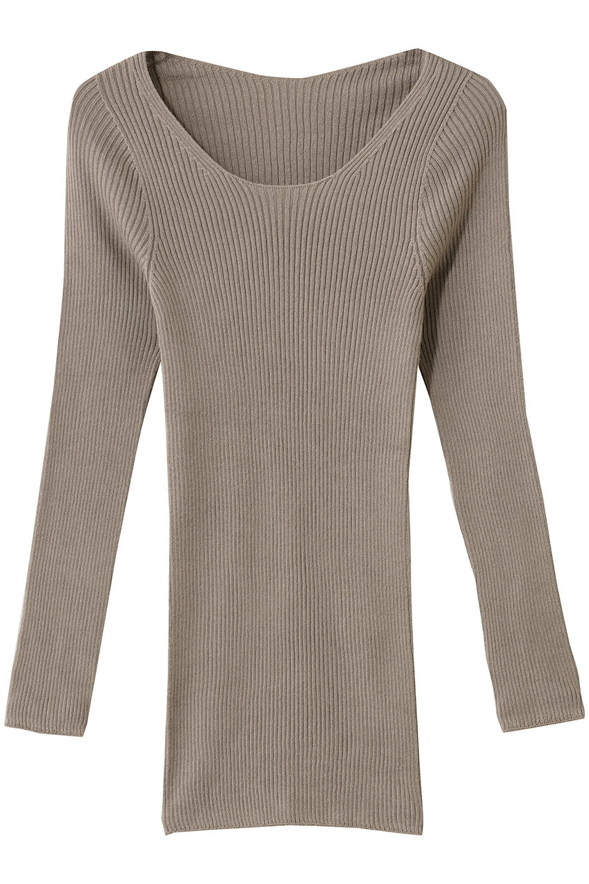 ナナデェコール/nanadecorのシルクエアリートップス(ブラウン/N25-04T372PGR)