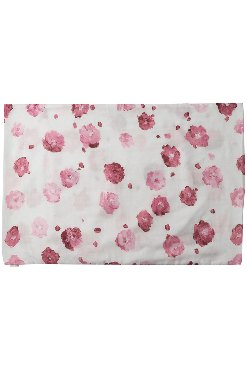 ナナデェコール/nanadecorのポピーガーゼピローケース(ホワイト/N26-07118WH)