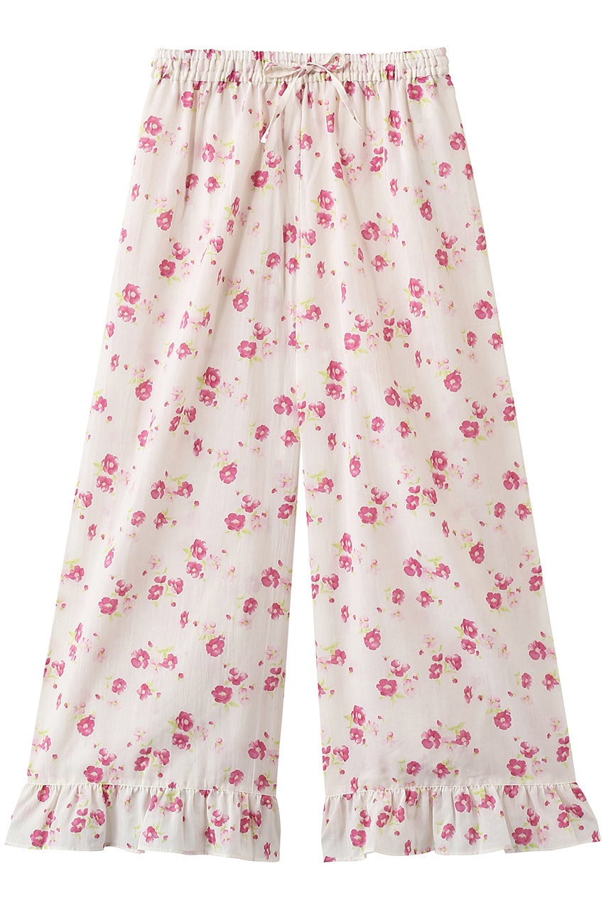 ナナデェコール/nanadecorのフレンチローズフリルパンツ(ピンク/N26-03B531PK)