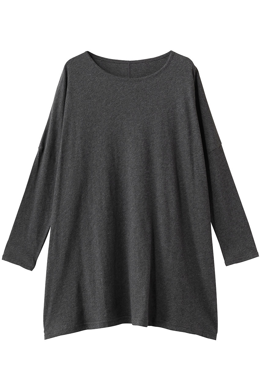 ナナデェコール/nanadecorのファインニットワイドトップス(チャコールグレー/N26-03T548NA)