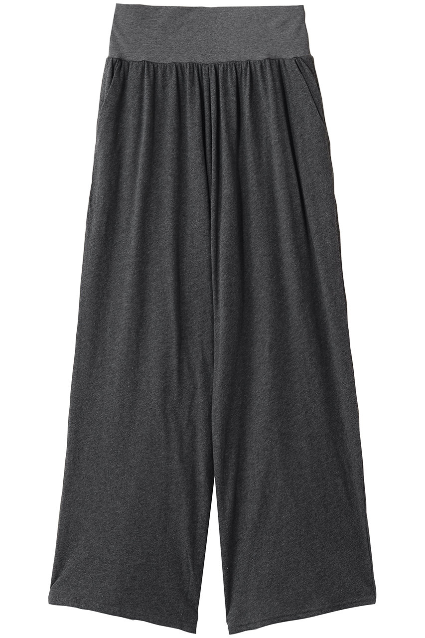 ナナデェコール/nanadecorのファインニット腹巻ワイドパンツ(チャコールグレー/N26-03B550LGR)