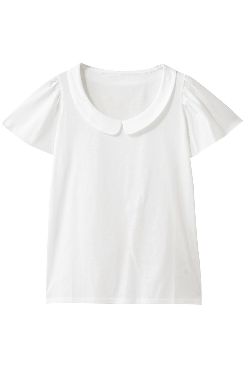 ナナデェコール/nanadecorの【ＫＯ】ラウンドカラーTシャツ(ホワイト/K26-03T525WH)