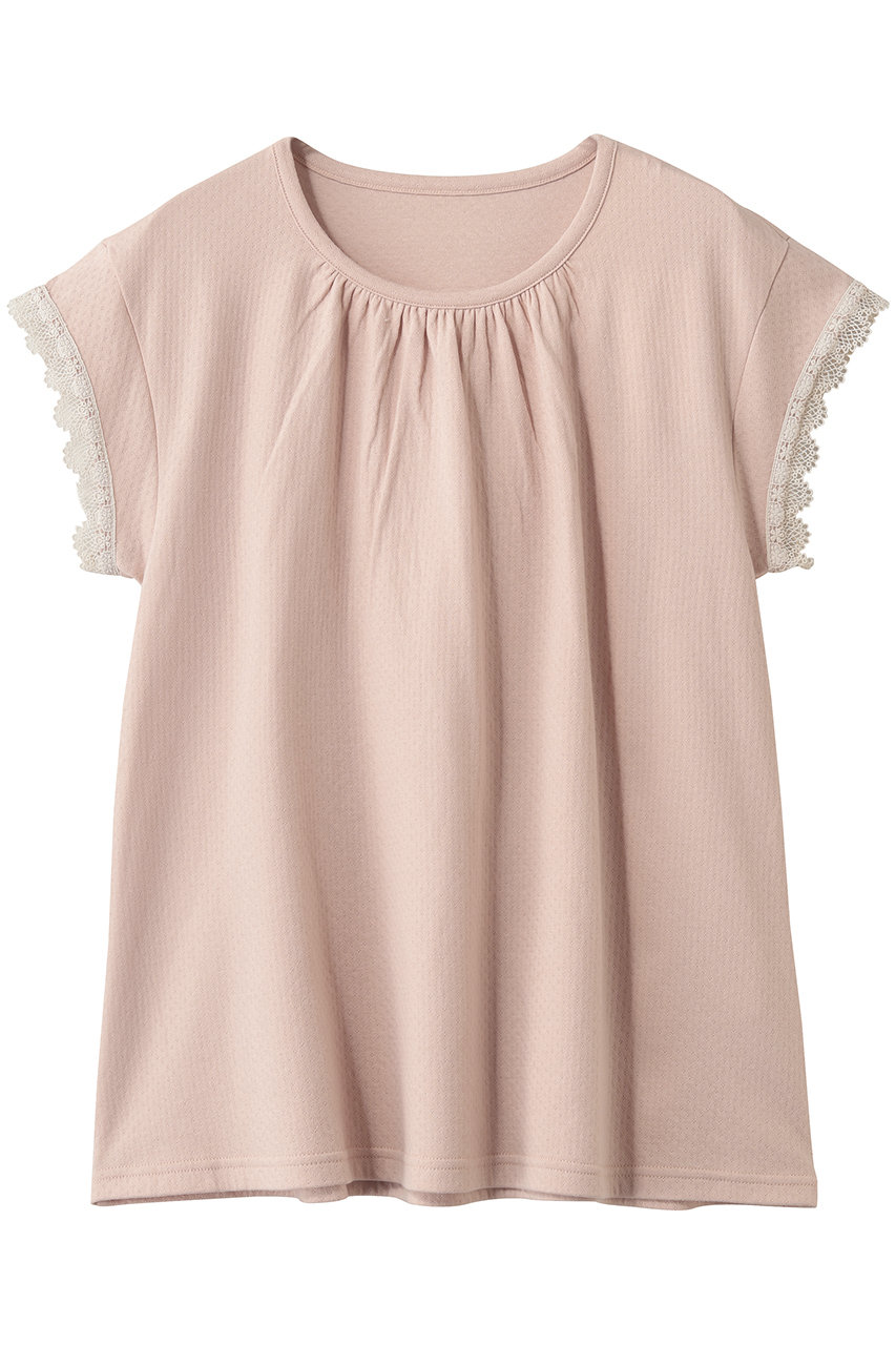 ナナデェコール/nanadecorのスズラン半袖トップス(ピンク/N26-02T557PK)