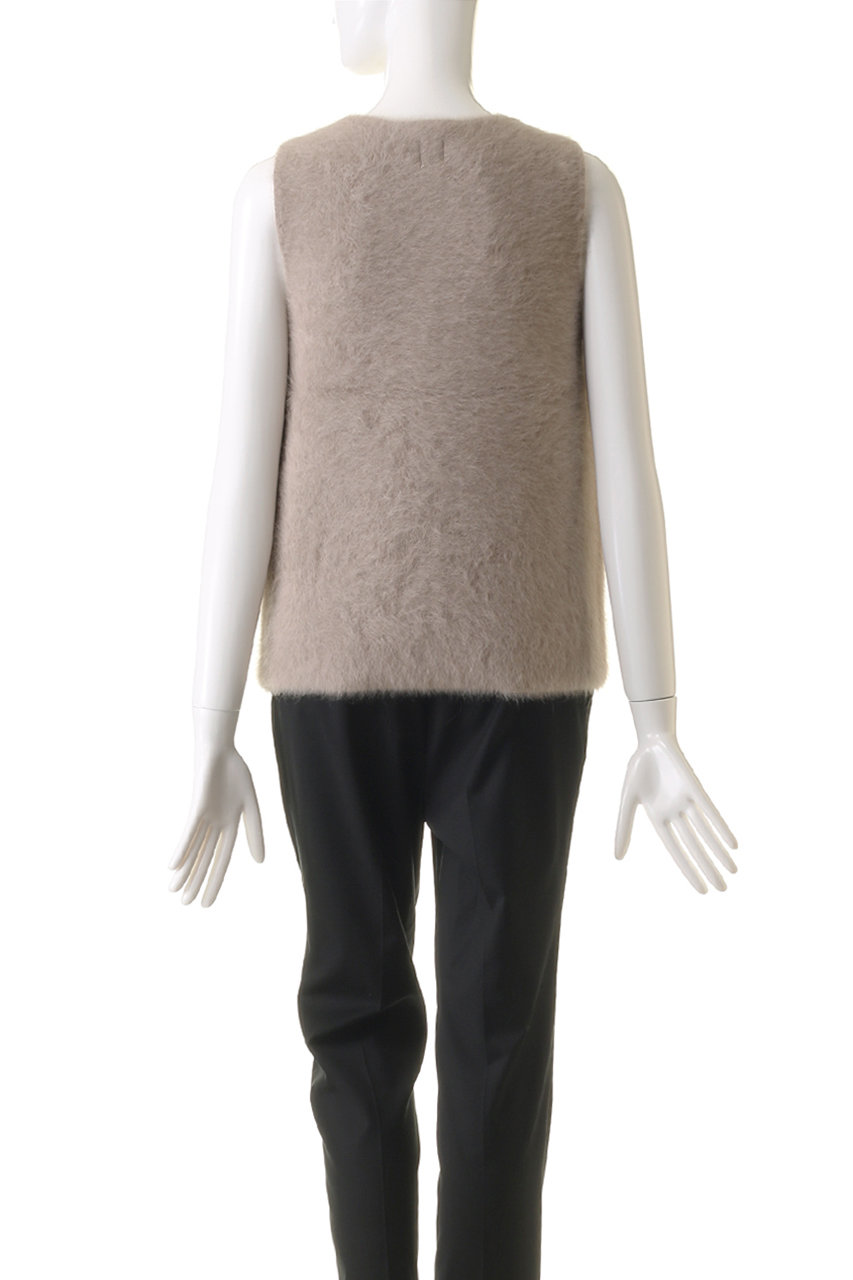 【新品未使用】Ron Hermanフォックスカシミア ベスト（ベージュ/XS） Ron HermanロンハーマンフォックスカシミアベストベージュSサイズ