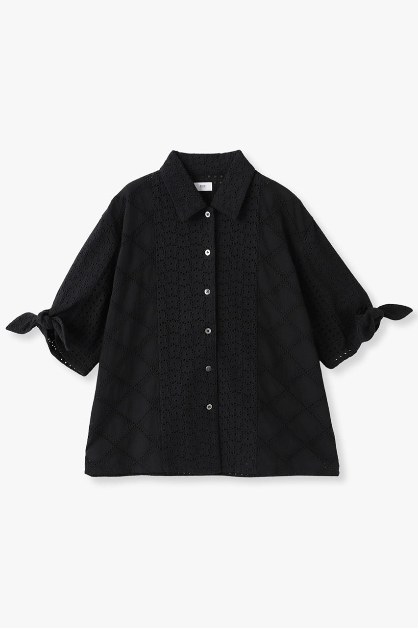 RHC Ron Herman 【RHC】カットワークレースシャツ (ブラック, XS) RHC ロンハーマン ELLE SHOP RHC Ron Herman 【RHC】カットワークレースシャツ (ブラック, XS) RHC ロンハーマン ELLE SHOP