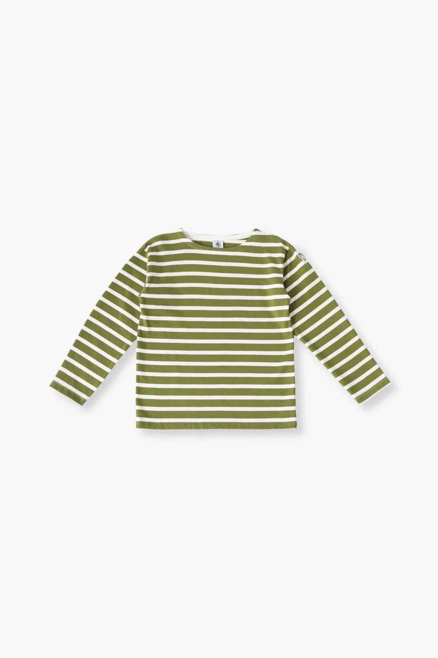 ロンハーマン/Ron Hermanの【RH別注】【PETIT BATEAU】マリニエール ロングスリーブTシャツ(6-10Y)(カーキ/4240900155)