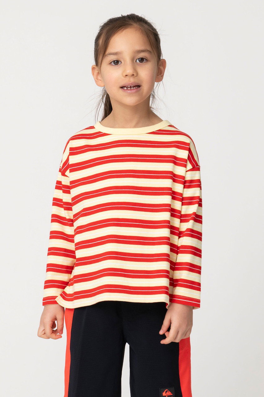 Ron Herman(ロンハーマン)｜【KIDS】マルチストライプ Tシャツ/レッド