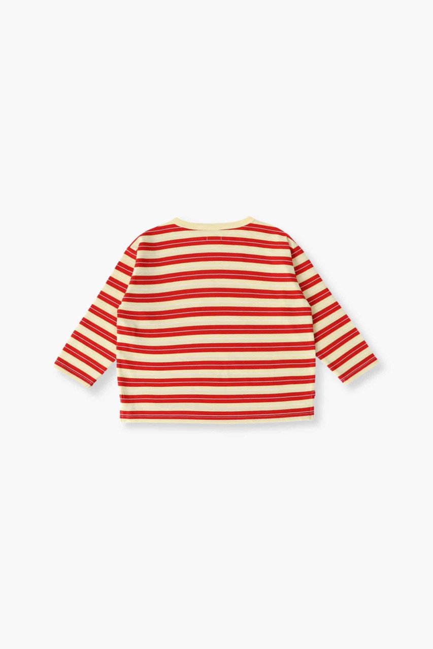 Ron Herman / ロンハーマン | Too Big Striped Long Sleeve Tee オーバーサイズ ボーダー ロングスリーブTシャツ | オフホワイト / レッド | レディース Ron Herman - Ron Herman / ロンハーマン | Too Big Striped Long