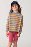 【KIDS】マルチストライプ Tシャツ