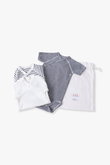 【3/14 12:00販売開始】【BABY】【RH別注】【PETIT BATEAU】ハーブ スリーブ ロンパースセット