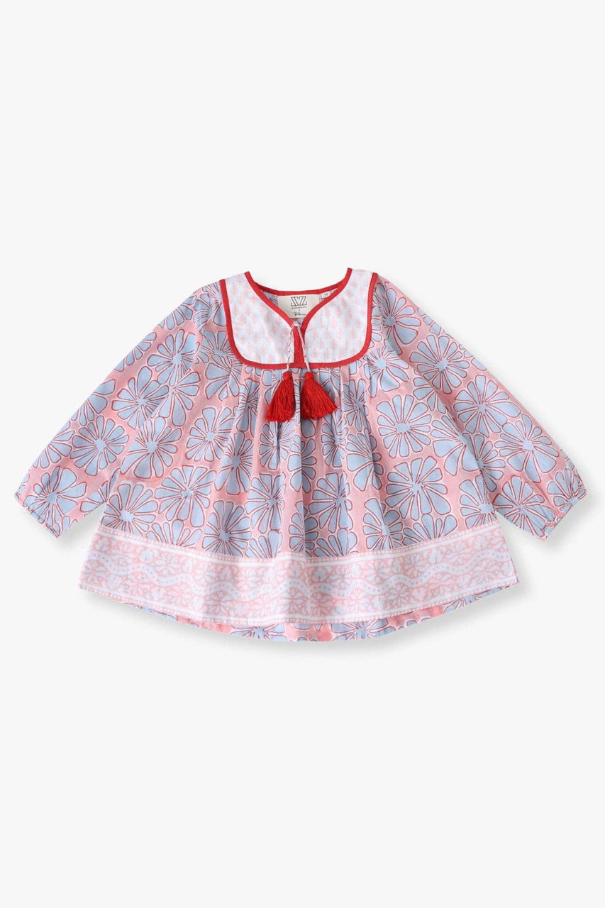 ロンハーマン/Ron Hermanの【4/11 12:00販売開始】【KIDS】【RH別注】【SZ Blockprints】トロピカルプリントチュニック(ピンク/4340700005)