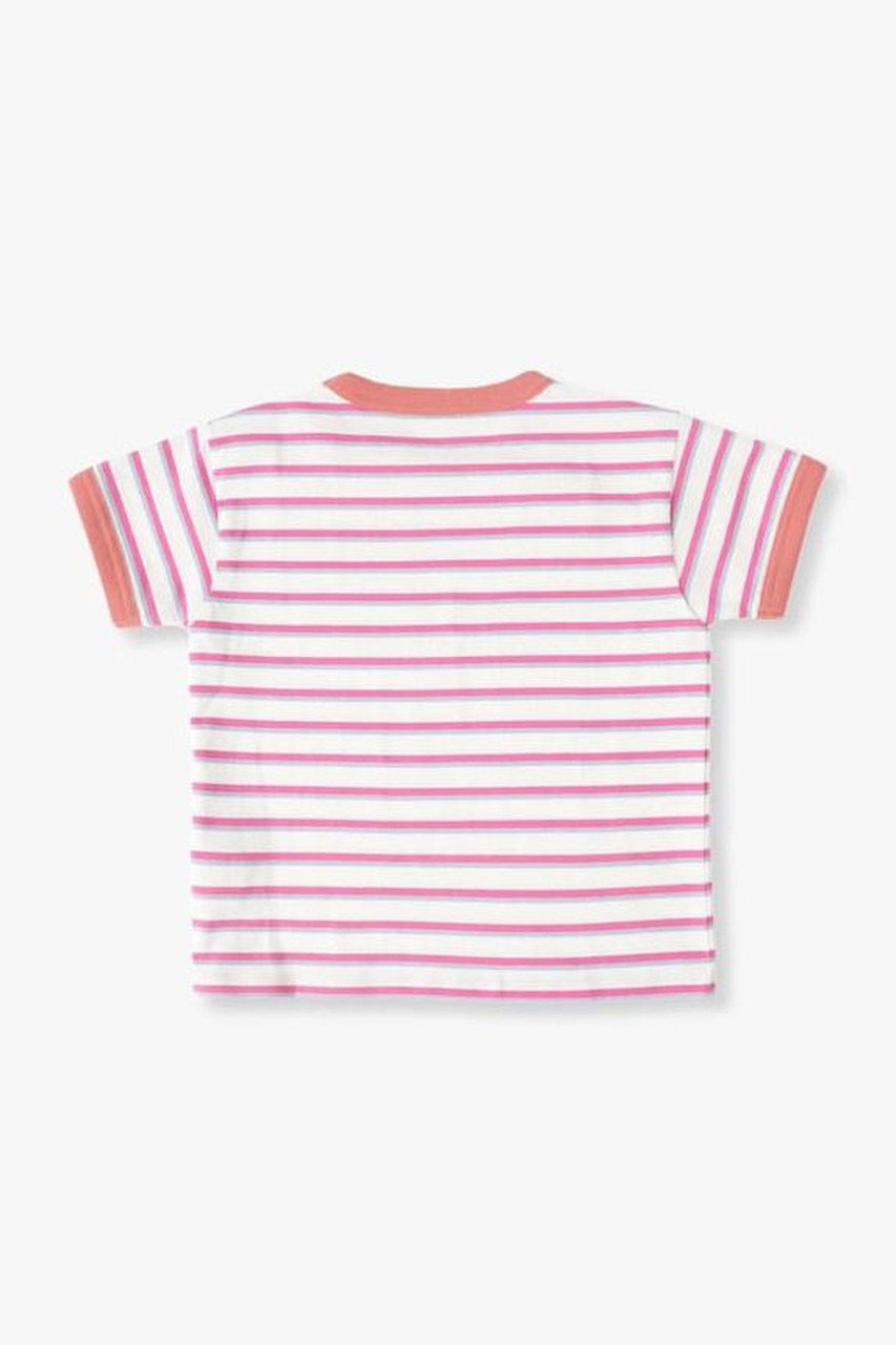 Ron Herman(ロンハーマン)｜【KIDS】マルチボーダーTシャツ/ピンク の