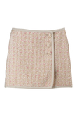 ツイードラップスカート
