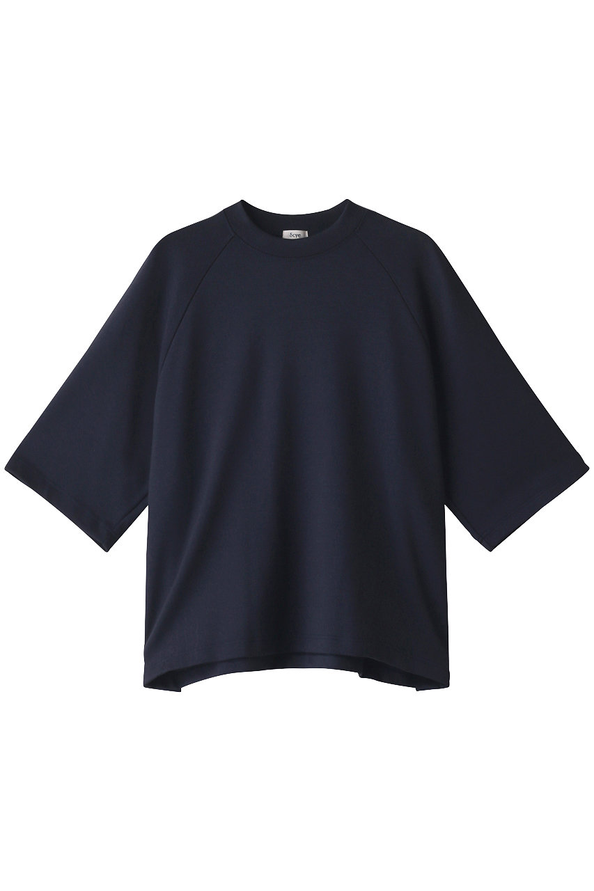 Scye Scye Basics サイ サイベーシックス ダブルフェイストジャージーラグランt シャツ ネイビー の通販 Elleshop エル ショップ