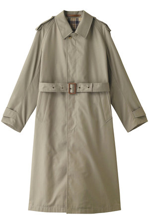 【SCYE BASICS】コットンギャバジンシングル-ブレストトレンチコート