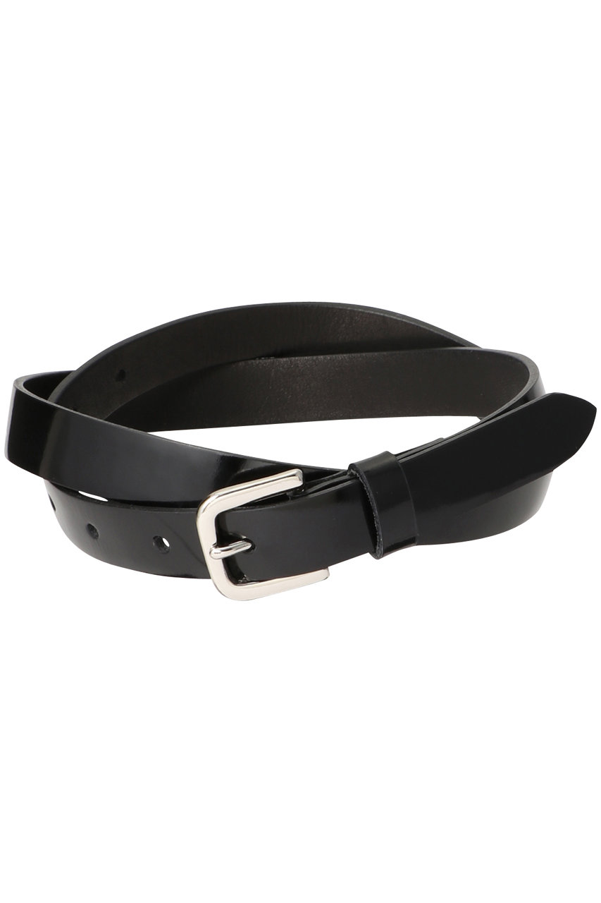 サイ/サイベーシックス/Scye/SCYE BASICSの【UNISEX】パテントレザーナローベルト(ブラック/3323-31331)