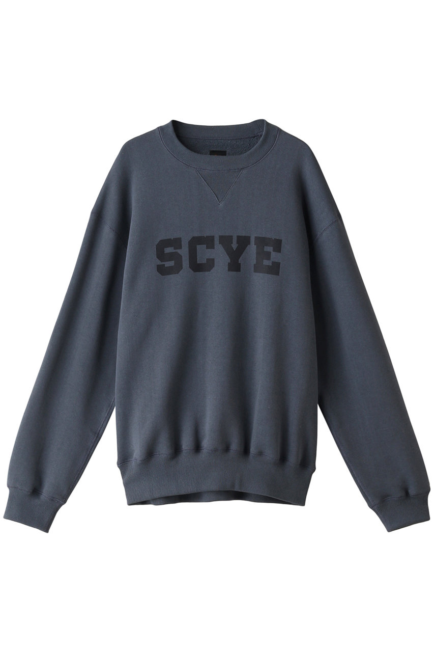 Scye/SCYE BASICS 【SCYE BASICS】フリース バック ジャージー スエットシャツ (ブルーグレイ 34) サイ/サイベーシックス ELLE SHOP