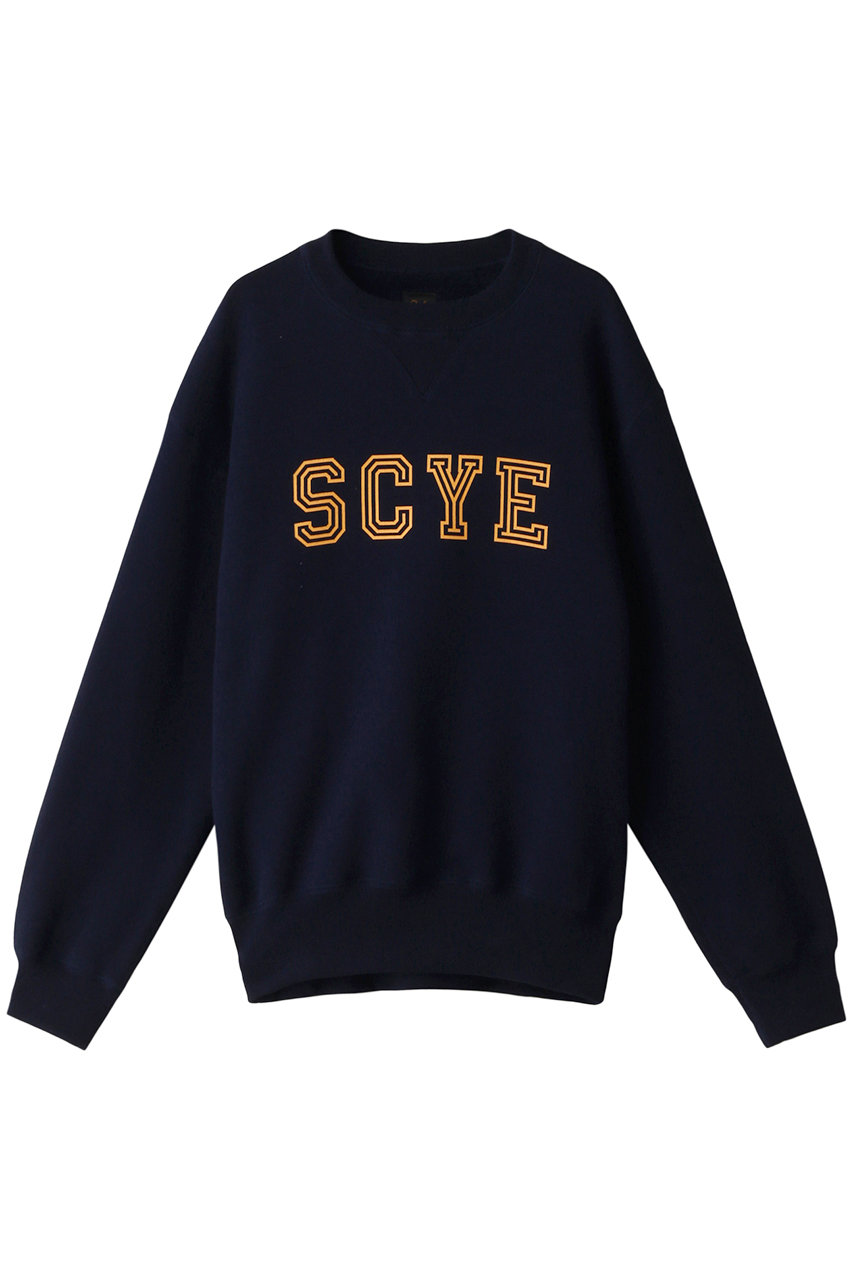  Scye/SCYE BASICS 【SCYE BASICS】フリース バック ジャージー スエットシャツ (ネイビー 34) サイ/サイベーシックス ELLE SHOP