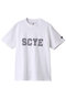 【SCYE BASICS】ロゴ フロックド Tシャツ サイ/サイベーシックス/Scye/SCYE BASICS オフホワイト