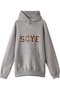 【UNISEX】【SCYE BASICS】フリースバック ジャージー プリント フーディー サイ/サイベーシックス/Scye/SCYE BASICS ライトグレー