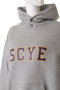 【UNISEX】【SCYE BASICS】フリースバック ジャージー プリント フーディー サイ/サイベーシックス/Scye/SCYE BASICS