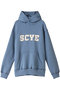 【UNISEX】【SCYE BASICS】フリースバック ジャージー プリント フーディー サイ/サイベーシックス/Scye/SCYE BASICS スティールブルー