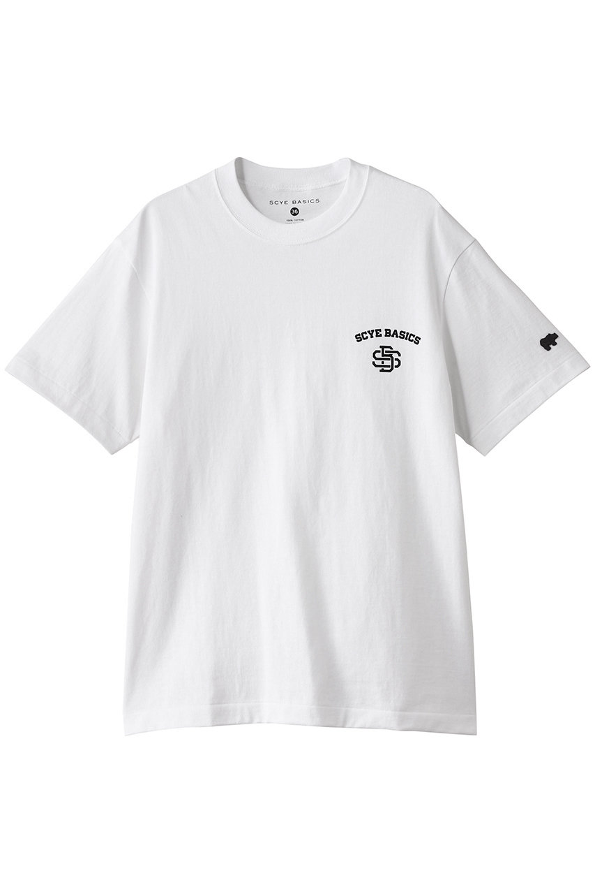 Scye/SCYE BASICS 【SCYE BASICS】30/2 コットンジャージーモノグラムロゴTシャツ (オフシロ, 38) サイ/サイベーシックス ELLE SHOP Scye/SCYE BASICS 【SCYE BASICS】30/2 コットンジャージーモノグラムロゴTシャツ (オフシロ, 38) サイ/サイベーシックス ELLE SHOP