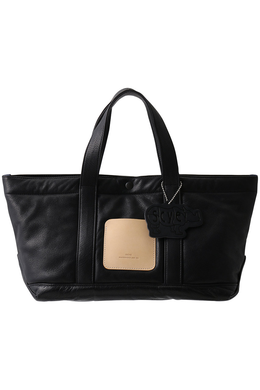 Scye/SCYE BASICS 【UNISEX】Soft レザー パファー ミニ トート バッグ (ブラック, 0) サイ/サイベーシックス ELLE SHOP Scye/SCYE BASICS 【UNISEX】Soft レザー パファー ミニ トート バッグ (ブラック, 0) サイ/サイベーシックス ELLE SHOP