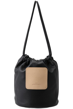 サイ/サイベーシックス/Scye/SCYE BASICSの【UNISEX】Shrink レザー ドローストリング バッグ(120600/120602)