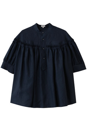 サイ/サイベーシックス/Scye/SCYE BASICSの60/1 Linen Cambric タックド ハーフスリーブ ブラウス(110400/110402)