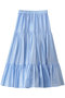 Silk Parachute Cloth ティアード スカート サイ/サイベーシックス/Scye/SCYE BASICS サックスブルー