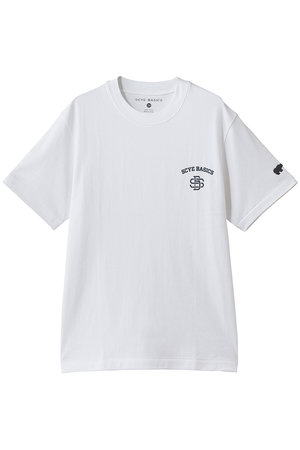 サイ/サイベーシックス/Scye/SCYE BASICSの【UNISEX】【SCYE BASICS】30/2  Cotton Jersey Varsity Logo プリント Tシャツ