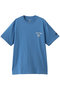 【UNISEX】【SCYE BASICS】30/2  Cotton Jersey Varsity Logo プリント Tシャツ サイ/サイベーシックス/Scye/SCYE BASICS ブルー
