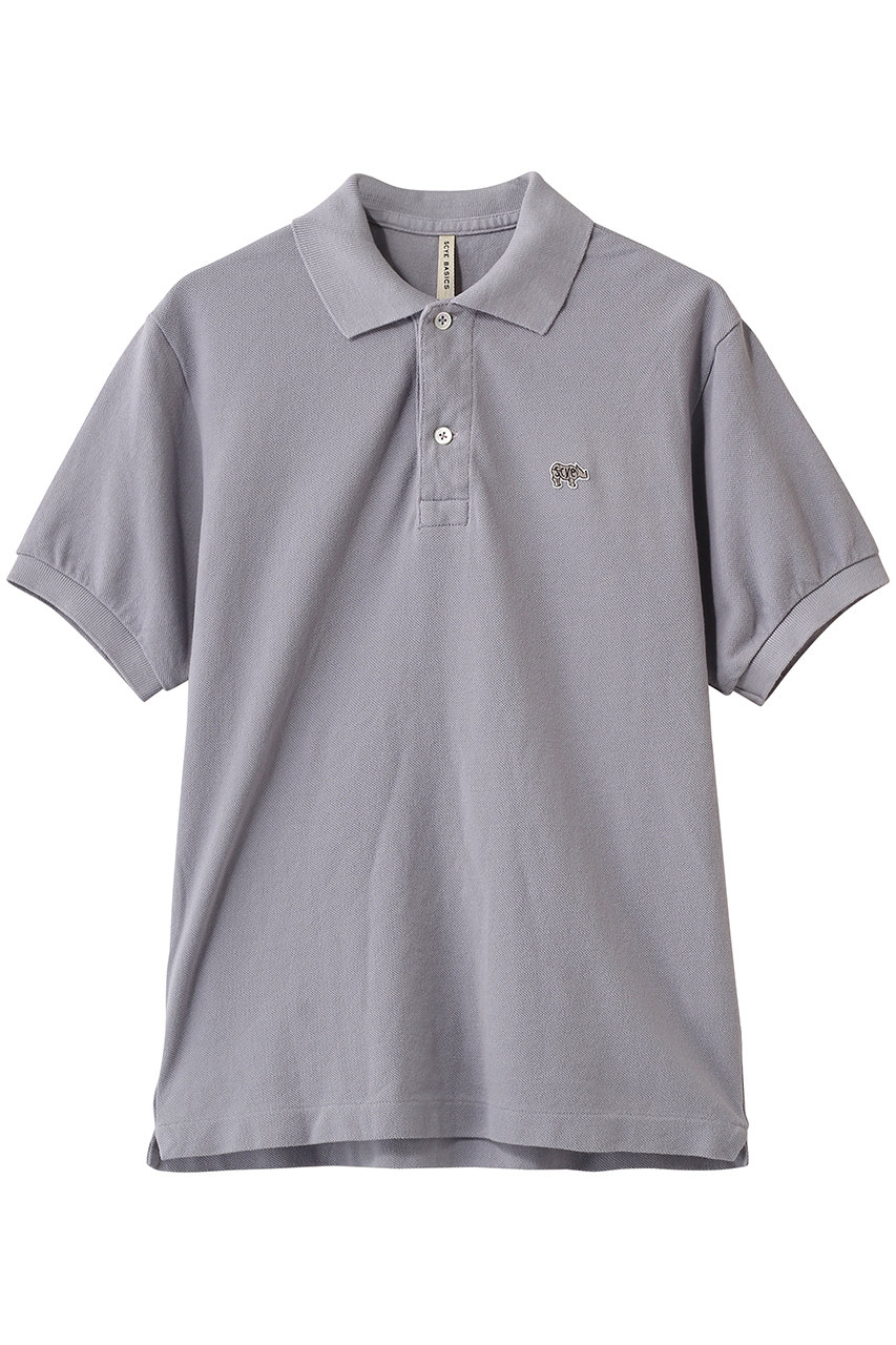 サイ/サイベーシックス/Scye/SCYE BASICSの【SCYE BASICS】Cotton Pique ポロ シャツ(グレー/5226-21702)